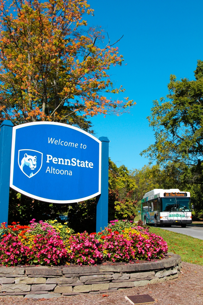 Amtran at Penn State Altoona entrance